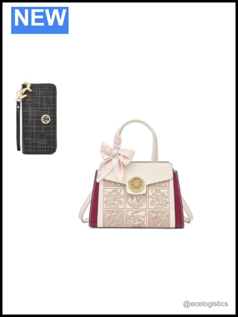 Genuine Leather Purses for Women with Wristlet, Crossbody Bag